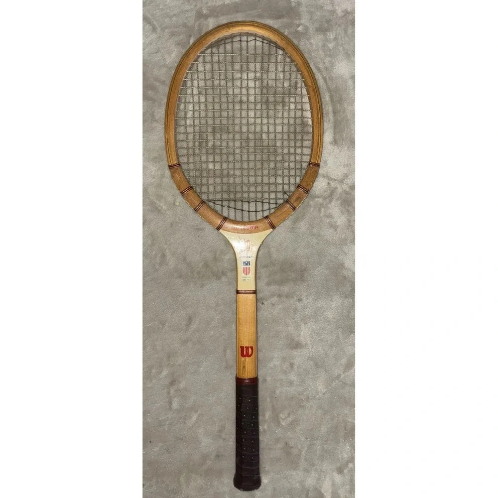 Wilson Tennis Racket Signature Don Budge Speed Flex‎ Fibre Face Frame Vintage